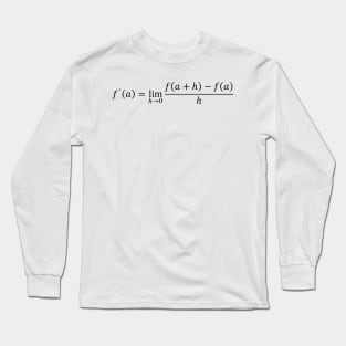 Definition Of Derivative - Math And Calculus Long Sleeve T-Shirt